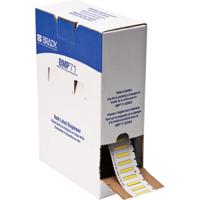 bm-094-1-342-yl Brady B-342 Black on Yellow Heatshrink Labels, 25.40 mm Width, 4.62mm Label Length, 25.4mm Label Width