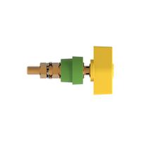 rs-pol-102-gnge Schutzinger 12.4mm Green/Yellow Terminal Post, 1kV, 100A, M8 x 0.75 Thread
