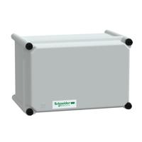 nsyplsp1827g Schneider Electric PanelSeT Series Grey Fibreglass Reinforced Polyester Enclosure, IP65, IK09, Grey Lid, 180 x 270 x