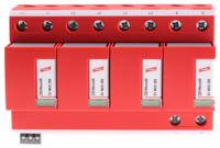 dv-m-tns-255-fm Dehn, DV Modular Surge Protector 255 V ac Maximum Voltage Rating 100kA Maximum Surge Current Lightning Arrester