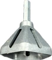 148-046 RS PRO Cone Burr for Deburring Brass, Copper, Fibreglass, Plastic, Stainless Steel, Steel, Wood, 38mm Capacity, Burr