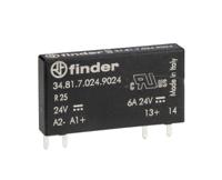 348170249024 Finder 34 Series Solid State Relay, 6 A Load, PCB Mount, 24 V dc Load, 30 V Control