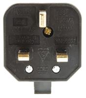 hdpt13w-01 Masterplug UK Mains Plug, 13A White, Cable Mount Thermoplastic, 250 V