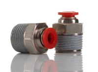 c01250638 Norgren PNEUFIT Series Threaded-to-Tube, Push In 6 mm to R 3/8, Threaded-to-Tube Connection Style