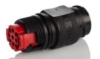 cl1c1201 Souriau Sunbank by Eaton Circular Connector, 9 Contacts, In-Line, Standard Connector, Plug, Male, IP68, Clipper Series