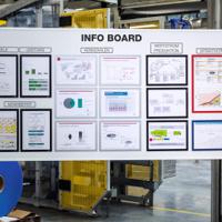 486907 Durable MagneticDURAFRAME® MAGNETIC Blue A4 Metal Information Frame, 323mm Height, 236mm Width