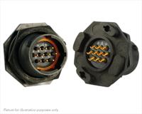 uts712e10p Souriau Sunbank by Eaton Circular Connector, 10 Contacts, Panel, Standard Connector, Plug, Male, IP68, IP69K, UTS Series