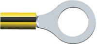 35316 TE Connectivity, PIDG Insulated Ring Terminal, M12 Stud Size, 1mm² to 2.6mm² Wire Size, Black, Yellow