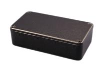 1590fbk Hammond 1590 Series Black Die Cast Aluminium Enclosure, IP54, Black Lid, 188 x 188 x 67mm