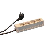 60110-201 nVent SCHROFF 60110 Series Socket Strip, 210 x 44mm
