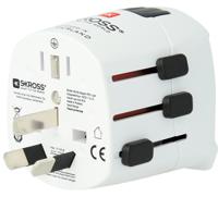 skr-0073rs SKROSS Europe to Australia, China, UK, US Travel Adapter, Rated At 6.3A