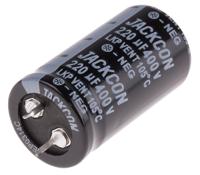 706-3314 RS PRO 220μF Aluminium Electrolytic Capacitor 400V dc, Snap-In