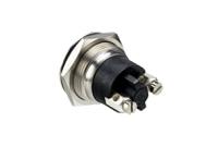mp0037 Bulgin MP Series Push Button Switch, Momentary, Panel Mount, 19.2mm Cutout, SPST, 50V ac/dc, IP68