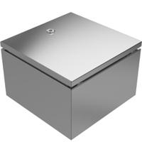 213-4073 RS PRO 304 Stainless Steel Wall Box, IP66, 300 mm x 300 mm