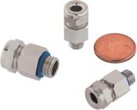 52001878 Lapp SKINDICHT Series Nickel Nickel Plated Brass Cable Gland, M8 Thread, 3.5mm min., 5mm max., IP66, IP68