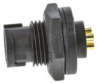 au-05pmms-lc7001 Amphenol Industrial Circular Connector, 5 Contacts, Panel, Miniature Connector, Socket, Male, IP67, Ceres Series
