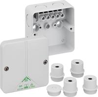 80242001 Spelsberg Abox m 025 Series Grey Polystyrene Junction Box, IP54, IP65, 5 Terminals, 82 x 82 x 52mm