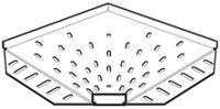 ssb100s Legrand Light Duty 90° Flat Bend Stainless Steel Cable Tray Accessory, 100 mm Width, 12mm Depth