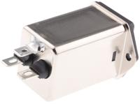 fn9264b-10-06 Schaffner 10A, 250 V ac Panel Mount IEC Inlet Filter FN9264B-10-06, Faston