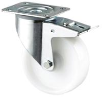 3477uor160p63 Tente Braked Swivel Castor Wheel, 350kg Capacity, 160mm Wheel