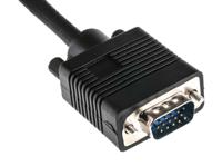 182-8536 RS PRO Male VGA to Female SVGA Cable, 500mm Black
