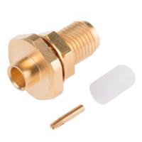 r125325000w Radiall, Jack Panel Mount SMA Connector, 50Ω, Solder Termination, Straight Body