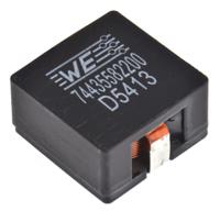 74435582200 Wurth Elektronik, WE-HCI, 2212 Yes Wirewound Surface Mount Inductor with a Manganese Zinc Ferrite Core, 22 μH Flat Wire