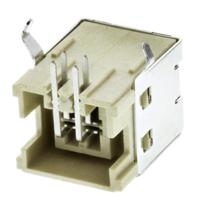 292304-2 TE Connectivity Right Angle, PCB Mount, Through Hole, Socket- Single Port Type B 2.0 USB Connector