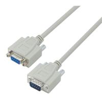 csmn9mf-25 L-Com Male 9 Pin D-sub to Female 9 Pin D-sub Cable assembly, 25ft PVC