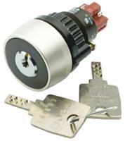 14-135025k2 EAO IP65 Keylock Switch, (NC + NO) per element, 5 A@ 250 V ac 2-Way Flat-Key