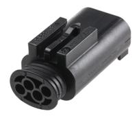 1-967584-3 TE Connectivity, Micro Quadlok System Automotive Connector Plug Black Cable Mount 4 Way