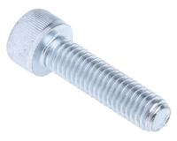 483-8405 RS PRO Bright Zinc Plated Steel Hex Socket Cap Screw, DIN 912, M8 x 30mm