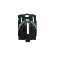 xb5ad53 3 positions 45° Rotary Switch, 600 V ac/dc, 6 A ac, 550 mA dc, Handle, Spring Return