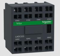 ladc223 Schneider Electric Auxiliary Contact Block, 2NC + 2NO, Tesys LADC