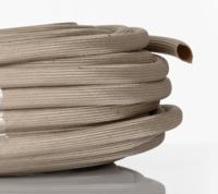 gss60 HellermannTyton Braided Fibreglass Natural Cable Sleeve, 6mm Diameter, 25m Length