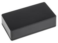 1591xxbbk Hammond 1591 Series Black Flame Retardant ABS Enclosure, IP54, Black Lid, 113 x 63 x 28mm