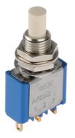 18535cd APEM Miniature Push Button Switch, Momentary, Panel Mount, 6.5mm Cutout, SPDT, 30V dc