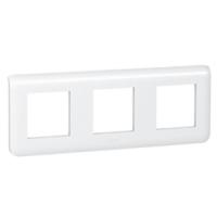 078806l Legrand White 3 Gang Faceplate & Mounting Plate