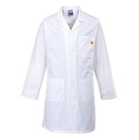 as10whrl Portwest White Unisex Reusable Lab Coat, L