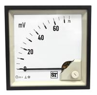 pq74-v0fl2n1caw0st Sifam Tinsley Sigma Analogue Panel Ammeter 75mV DC, 68mm x 68mm Moving Coil