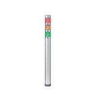 me-302a-ryg Patlite ME Series Clear Signal Tower, 3 Lights, 24 V dc, Direct Mount