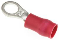 fvdws125-m4lf JST, R Insulated Ring Terminal, 4mm Stud Size, 0.25mm² to 1.65mm² Wire Size, Red