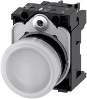 3su1106-6aa60-1aa0 Siemens, SIRIUS ACT 3SU11, Panel Mount White LED Pilot Light, 22mm Cutout, IP20, Round, 230V ac