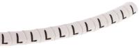 901-10374 HellermannTyton Helagrip Slide On Cable Marker, Black on White, Pre-printed "L", 1 → 3mm Cable,