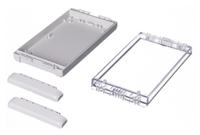 96025245-b-221304-pc-v0-g-7035 Bopla Bocube Series Light Grey Polycarbonate V0 Enclosure, IP66, IP68, IK07, Transparent Lid, 231 x 125 x 40mm