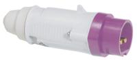 0-552-21 Legrand IP44 Violet Cable Mount 2P Industrial Power Plug, Rated At 16A, 20 → 25 V