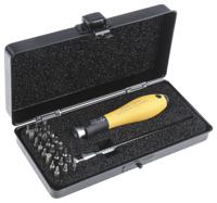10389 Wiha Driver Bit Set 26 Pieces, Hexagon, Phillips, Slotted, Torx