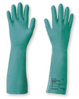 073207141e Honeywell Safety Camatril 732 Black Natural Latex, Polychloroprene Work Gloves, Size 7, Latex Coating