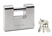 690eurd Master Lock Padlock Weatherproof Zinc Padlock, 12mm Shackle, 90mm Body
