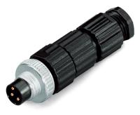 756-9102030-000 WAGO Industrial Circular Connector, 3 Contacts, M8 Connector, Plug, Male, IP67, 756 Series